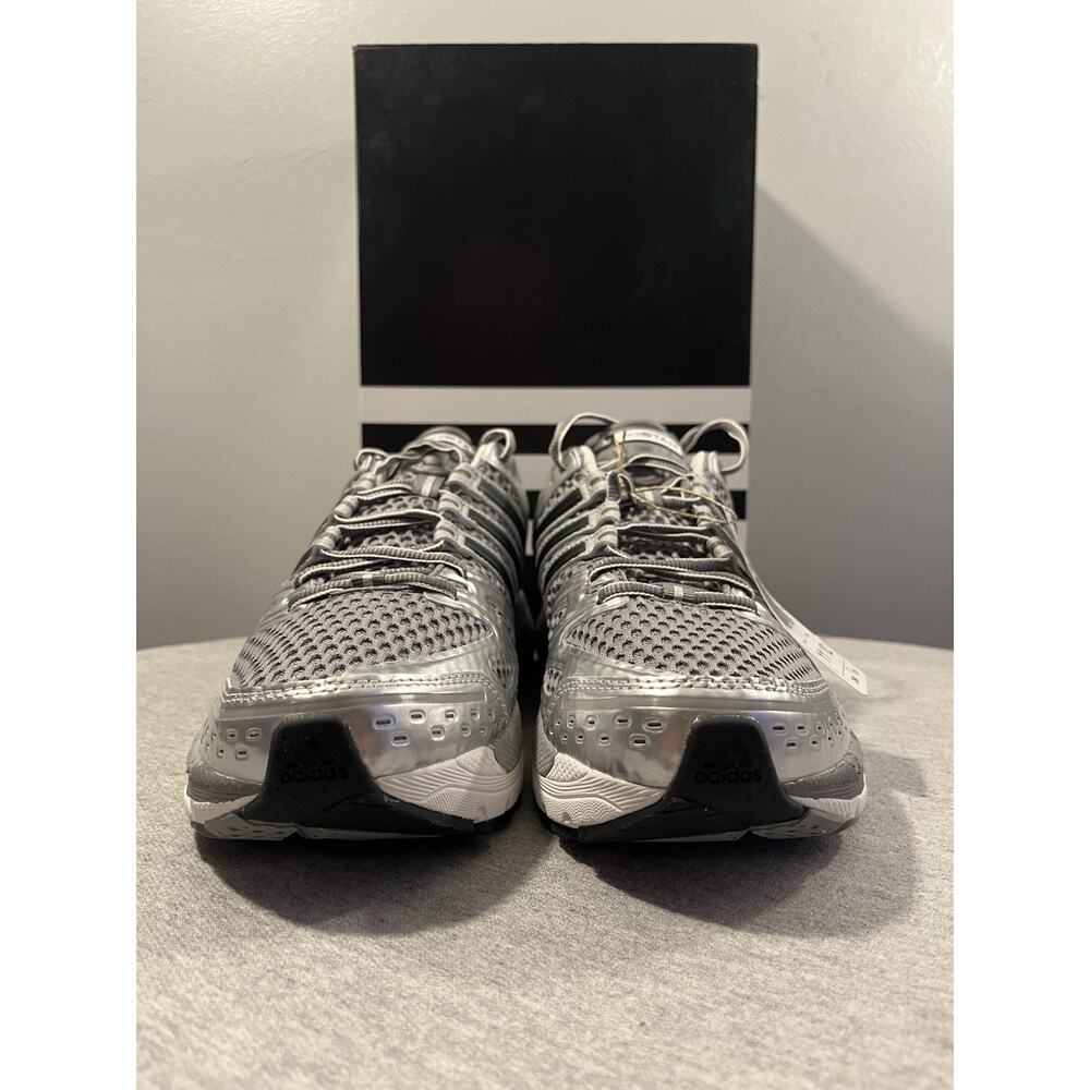 Adidas Adistar Control 5 Grey Silver Metallic Running Sneakers Men's 11 - JQ4165 - Picture 3 of 12